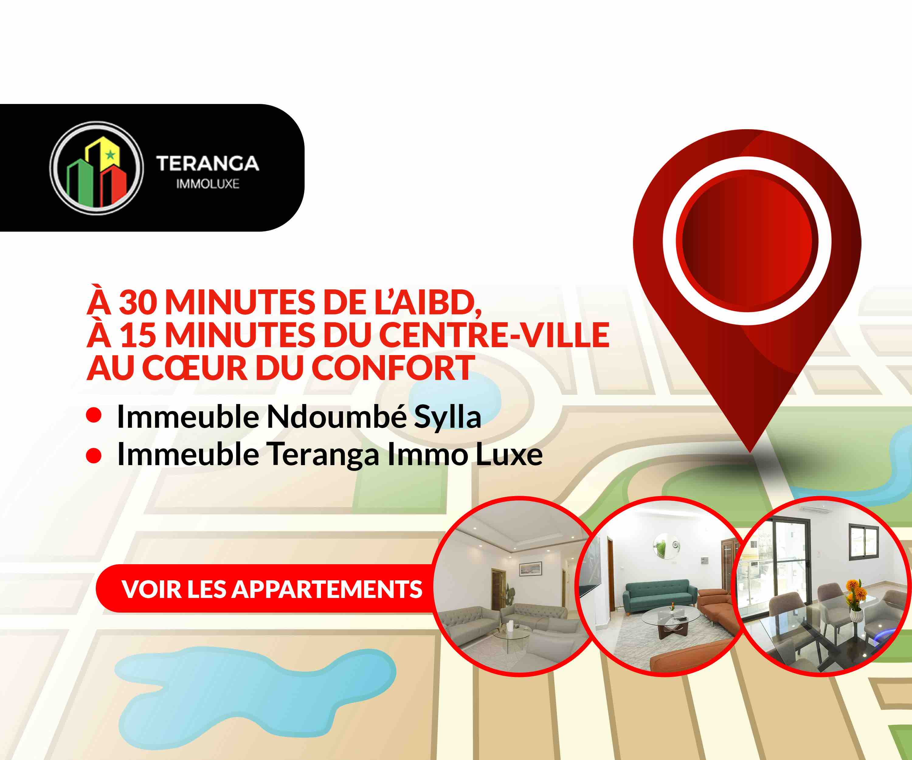 À 30 mins de l'AIBD