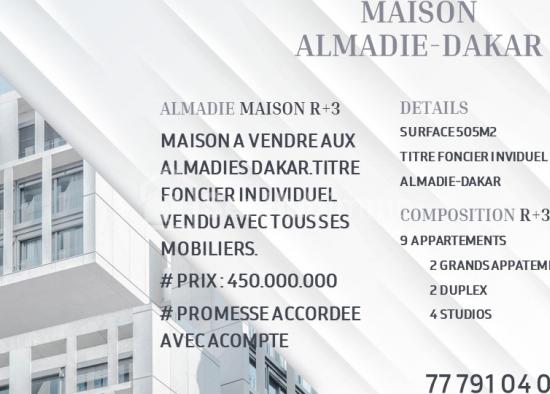 ALMADIE R+3 OCCASION A SAISIR